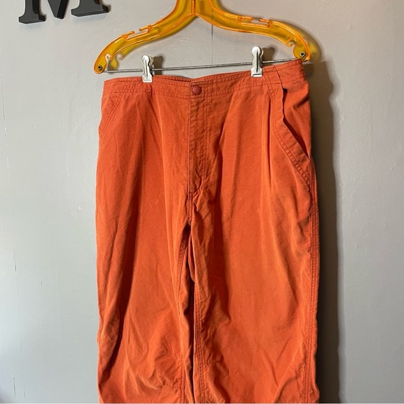 Eastern Mountain Sports Cropped Burnt Orange Outdoor Capri Pants size 14 - Picture 2 of 10